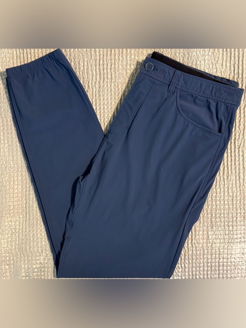 Rhône Commuter Jogger Navy 34 🏃 Flex Knit Stretch Travel Golf